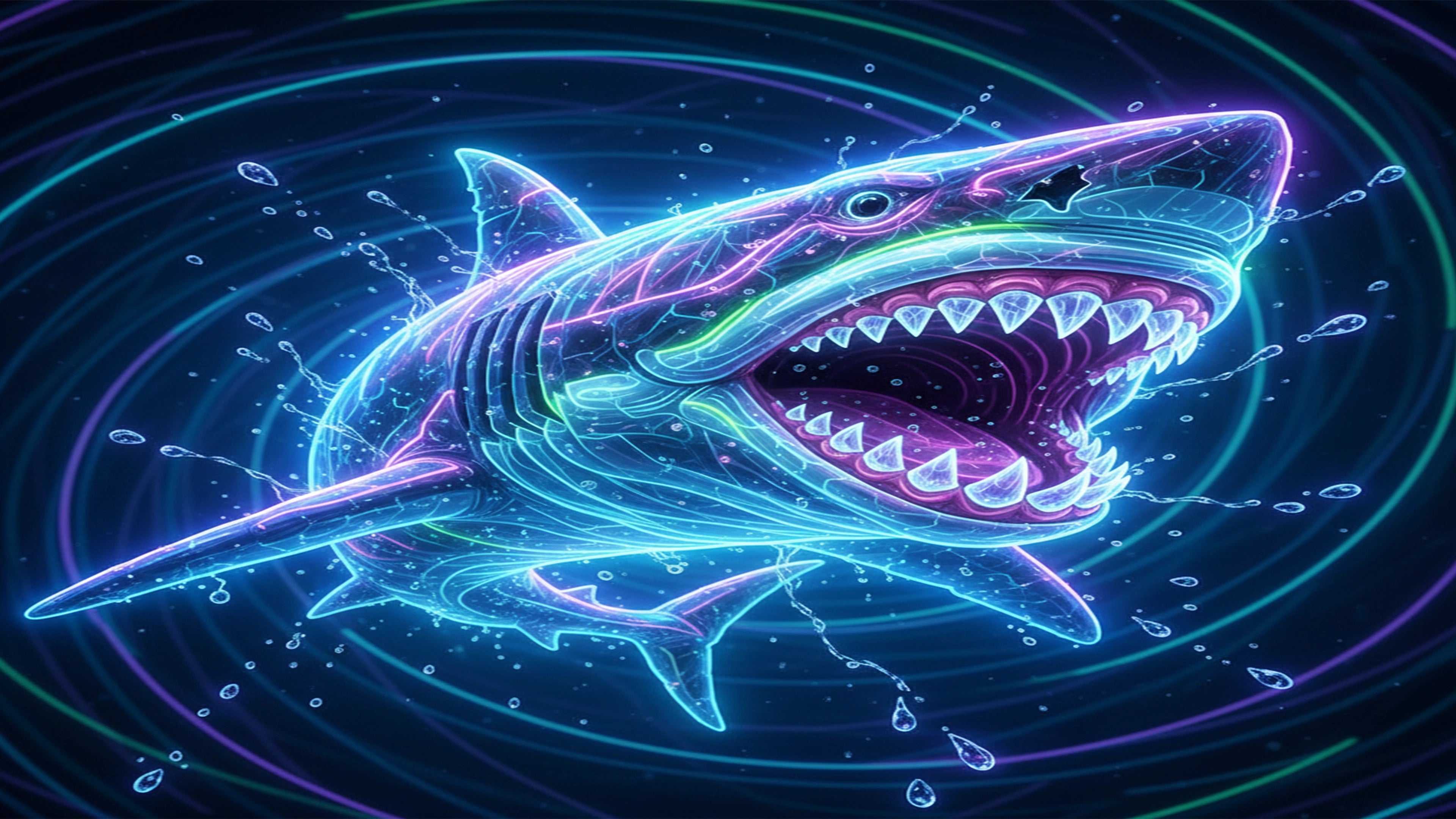 Wallpaper – Neon Shark