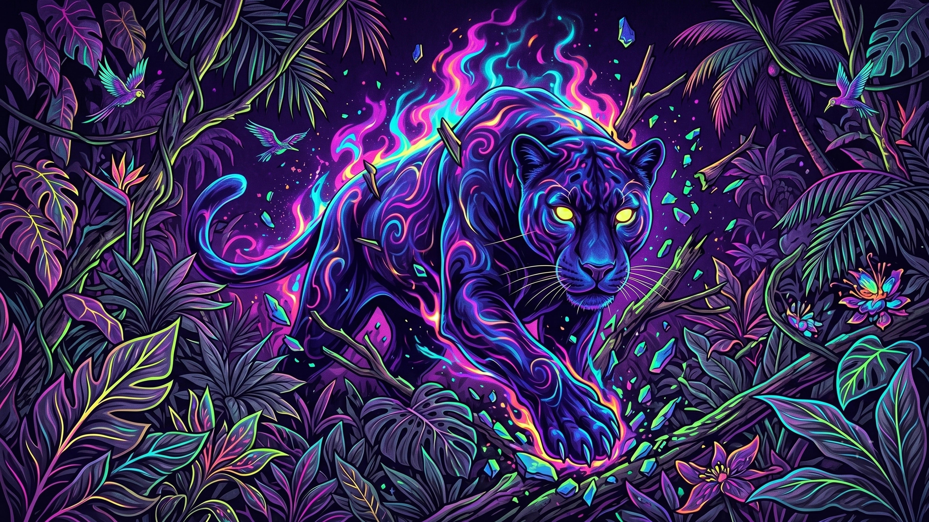 Wallpaper – Neon Panther